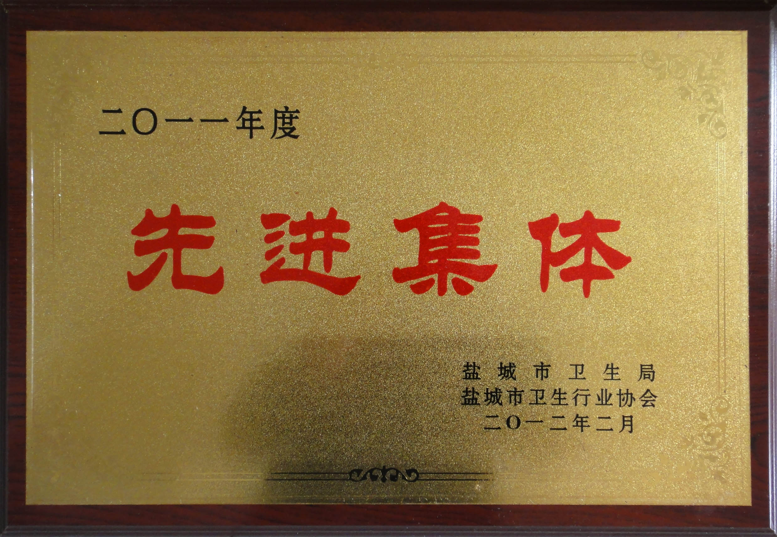 2011年度鹽城市衛(wèi)生行業(yè)先進集體